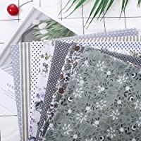TOUCHNEW 7 Piezas de 50 x 50 cm Tela de Algodón y Lino Utilizada para la decoración de Costura Artesanal Telas Patchwork…